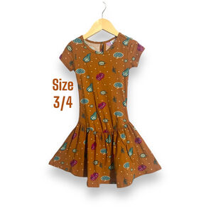 Fall Pumpkin Dress 3/4
